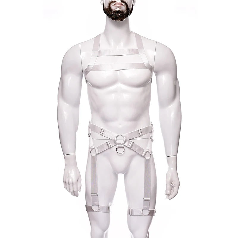 NUVO Men's Elastic Harness & Garter - Harness - Twisted Jezebel