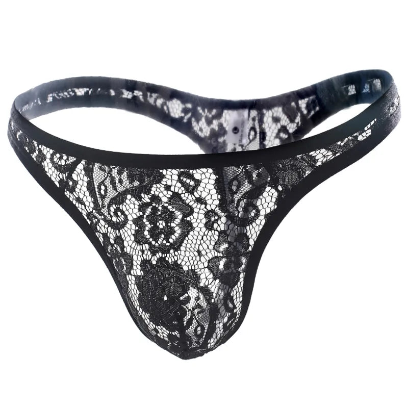 Lace Thong Pouch - Panties - Twisted Jezebel