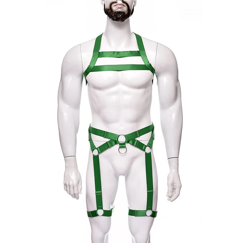 NUVO Men's Elastic Harness & Garter - Harness - Twisted Jezebel