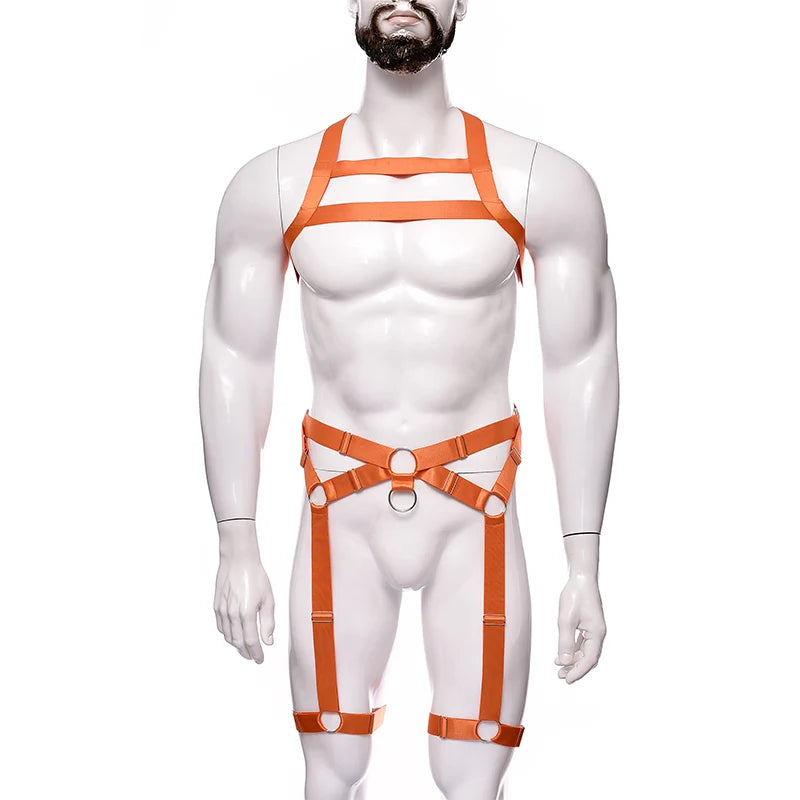 NUVO Men's Elastic Harness & Garter - Harness - Twisted Jezebel