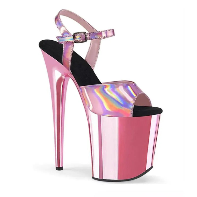 BBZs Iridescent Strapped Sissy Heals