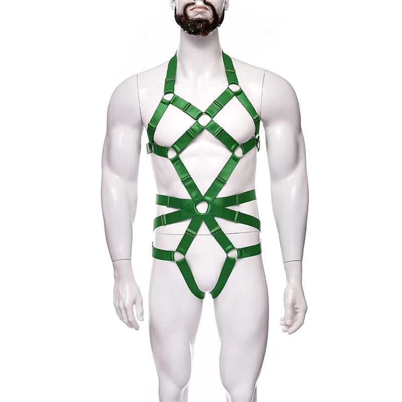 NUVO Men's Elastic Uni-Harness - Harness - Twisted Jezebel