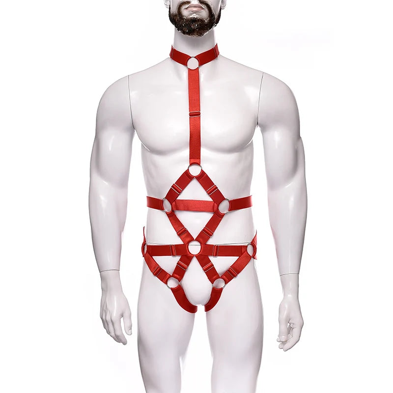 NUVO Men's Elastic Uni-Harness - Harness - Twisted Jezebel