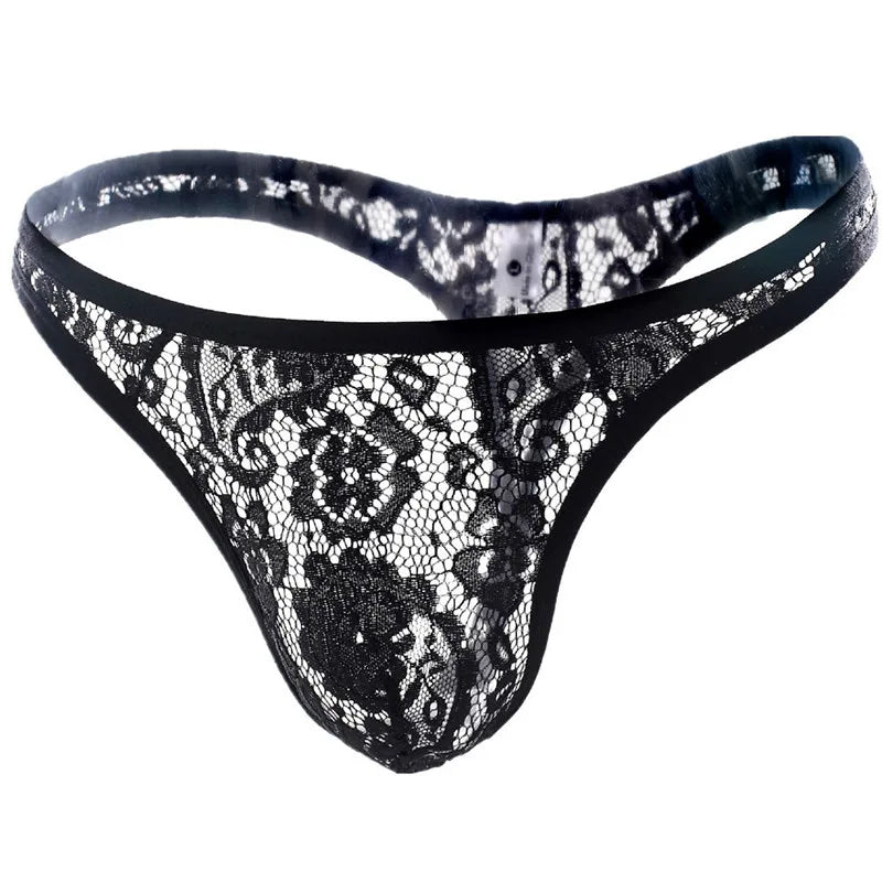 Lace Thong Pouch - Panties - Twisted Jezebel