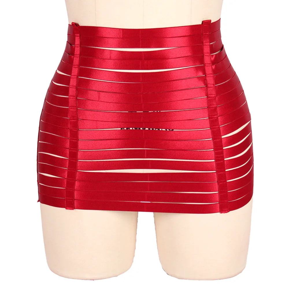 NUVO Elastic Sissy Skirt - Garter - Twisted Jezebel