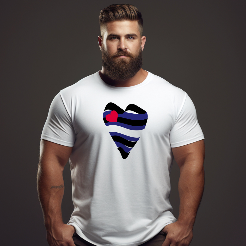 Leather Heart Tee - Tee - Twisted Jezebel