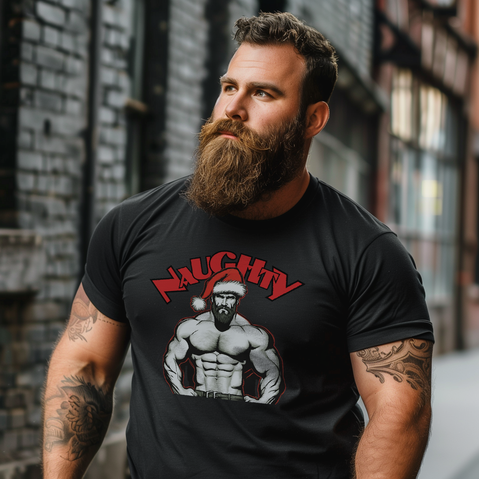 Naughty Daddy Christmas Tee