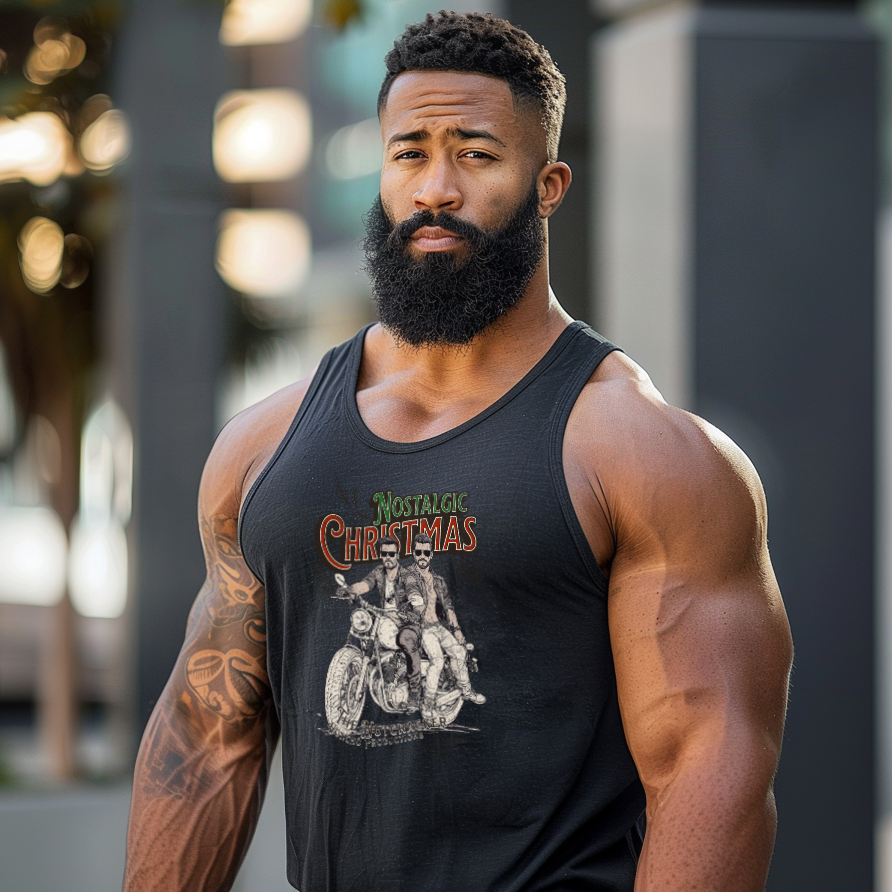Vintage Gay Porn Nostalgic Christmas Tank