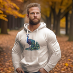 Proud as a Peacock Three-Panel Fleece Hoodie - Hoodie - Twisted Jezebel