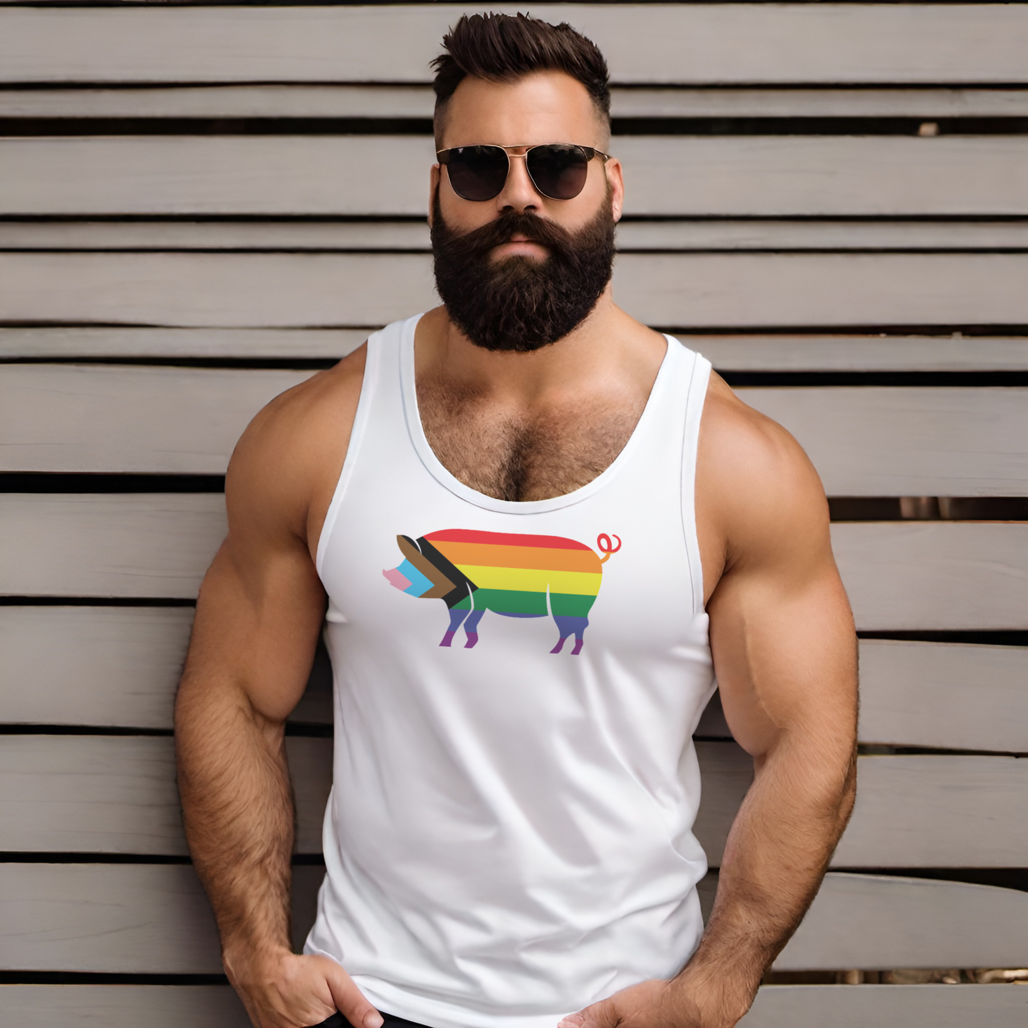 Pride Pig Tank - Tank - Twisted Jezebel