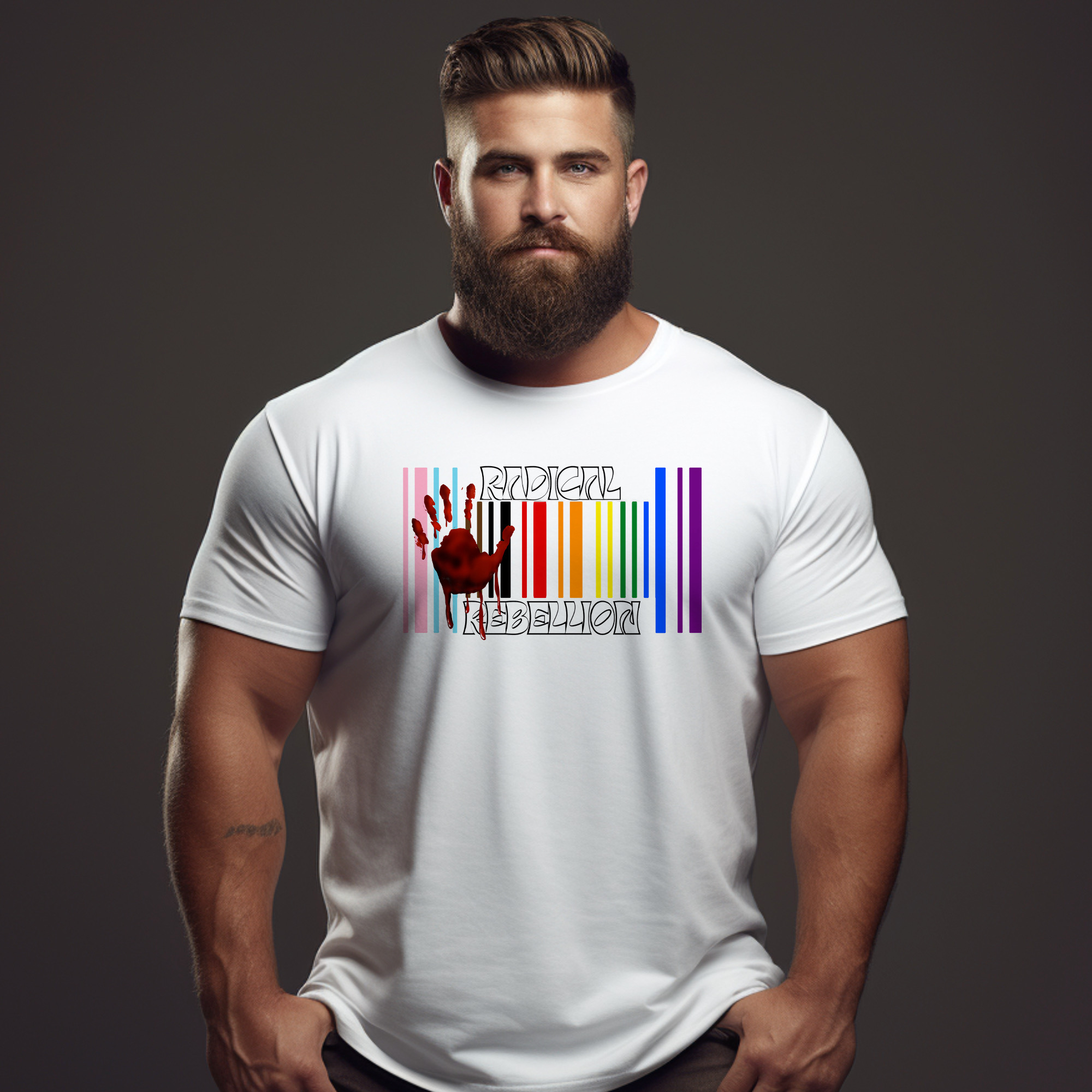 Radical Rainbow Rebellion, Blood On Our Hands Edition - Tee - Twisted Jezebel