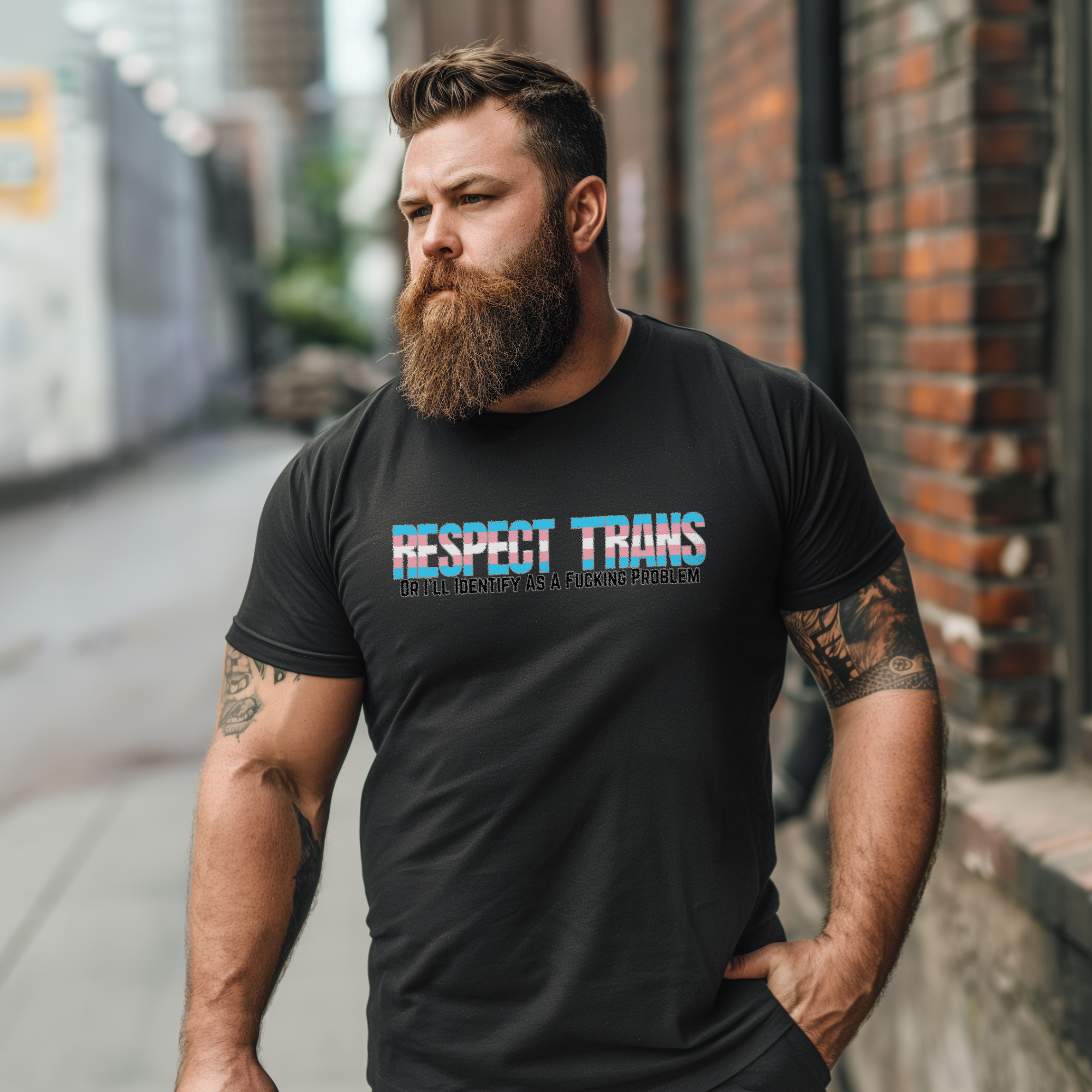 RESPECT TRANS Or I'll Identify As A Fucking Problem Tee