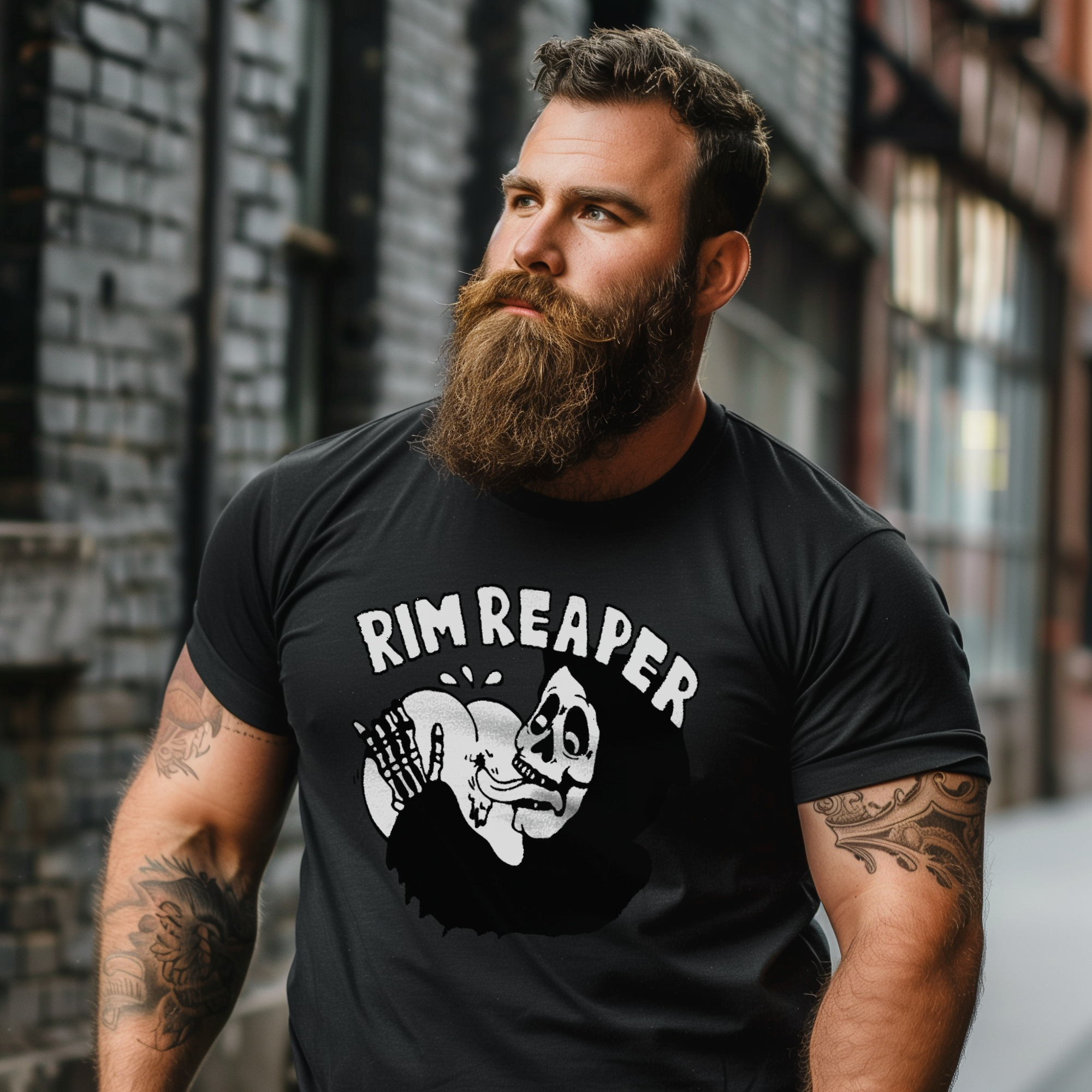 Rim Reaper Tee, Black & White Edition