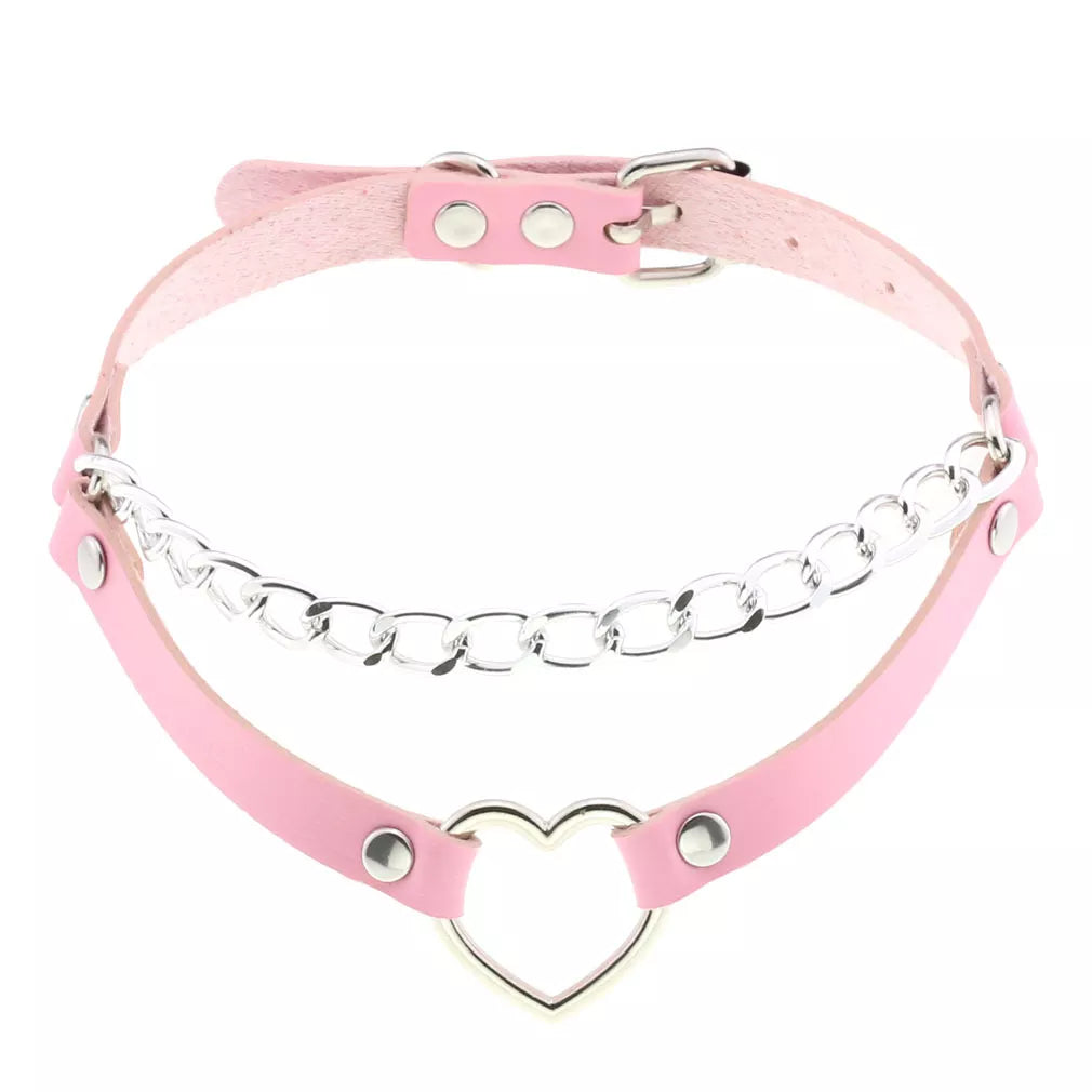 DEZI Choke Collars, Pink Sissy - Collars - Twisted Jezebel