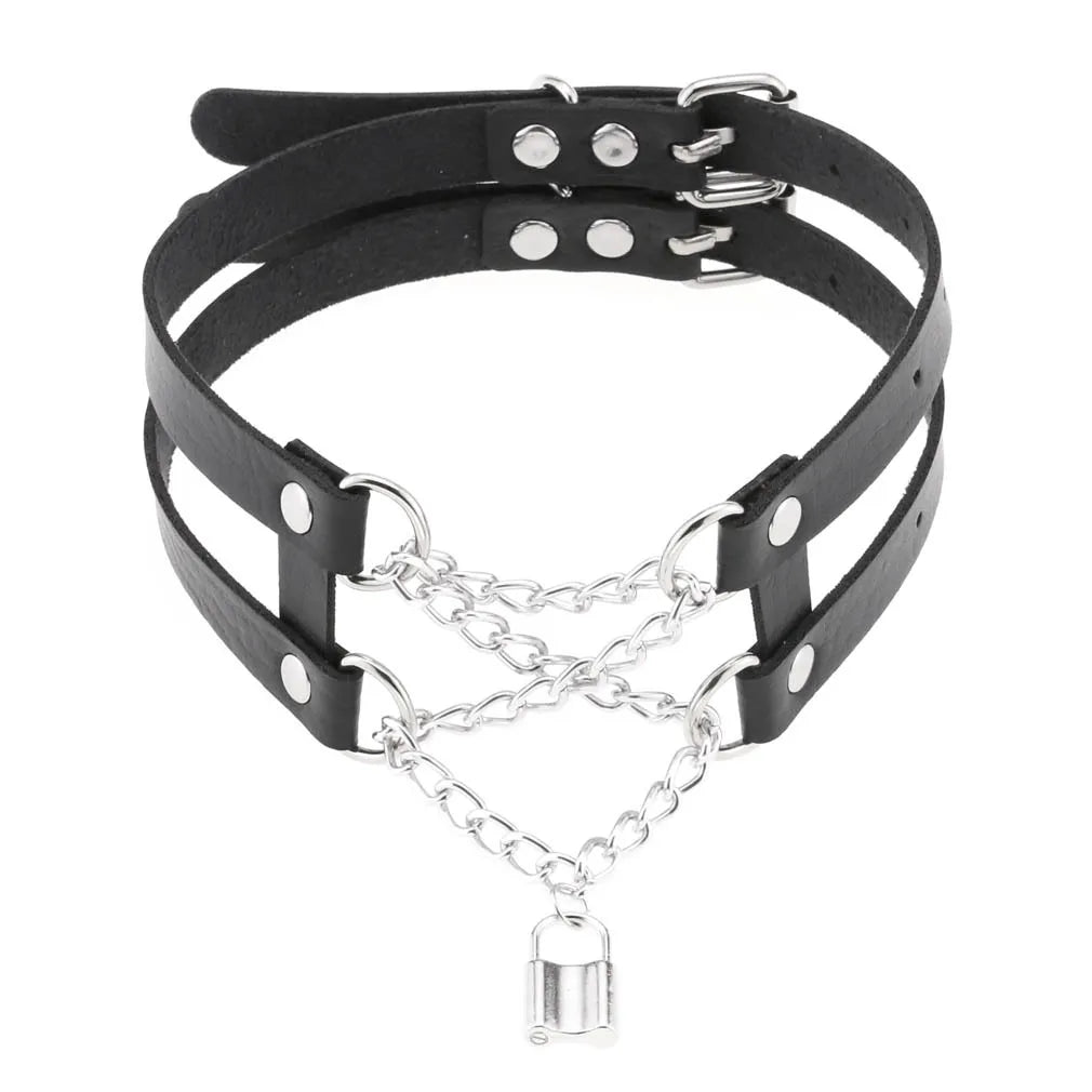 DEZI Choker Collars, Black - Collars - Twisted Jezebel