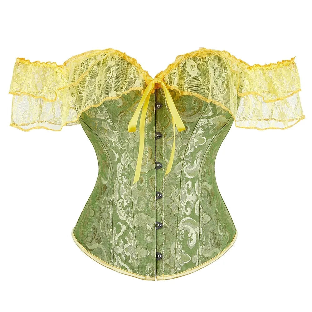 BoomGlam Sheer Sleeve Bustier II - Corset - Twisted Jezebel
