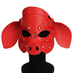 Synth Leather Demented Pig Mask
