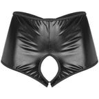Metallic Sissy Crotchless Booty Shorts - Panties - Twisted Jezebel