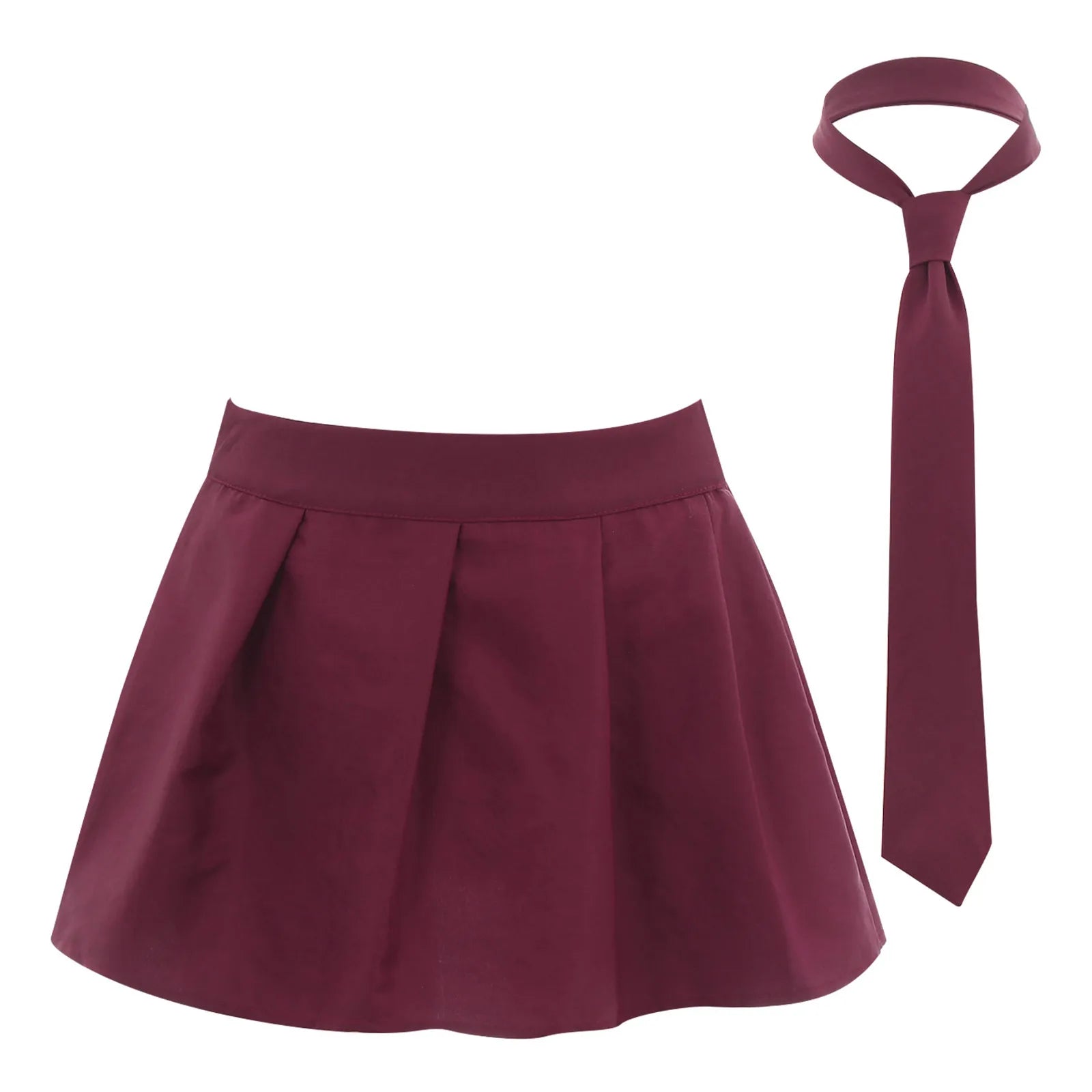 Sissy Schoolgirl Mini Skirt & Necktie