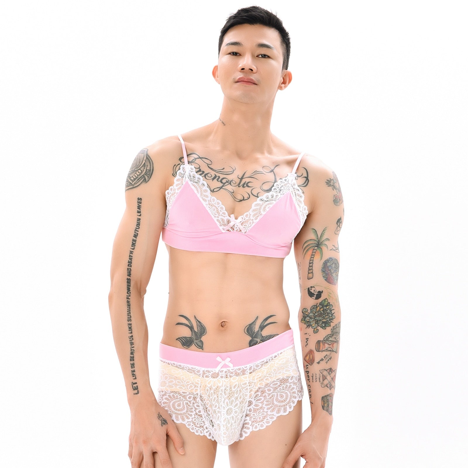 Erotic Lace Two-Piece Lingerie Set - Panties - Twisted Jezebel