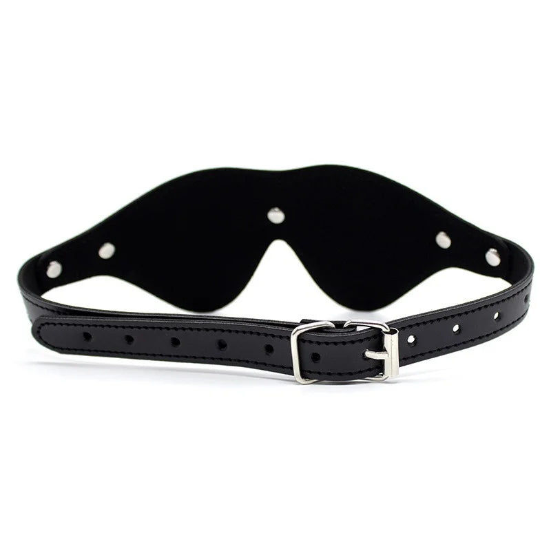 J Rue Synth Leather Blindfolds
