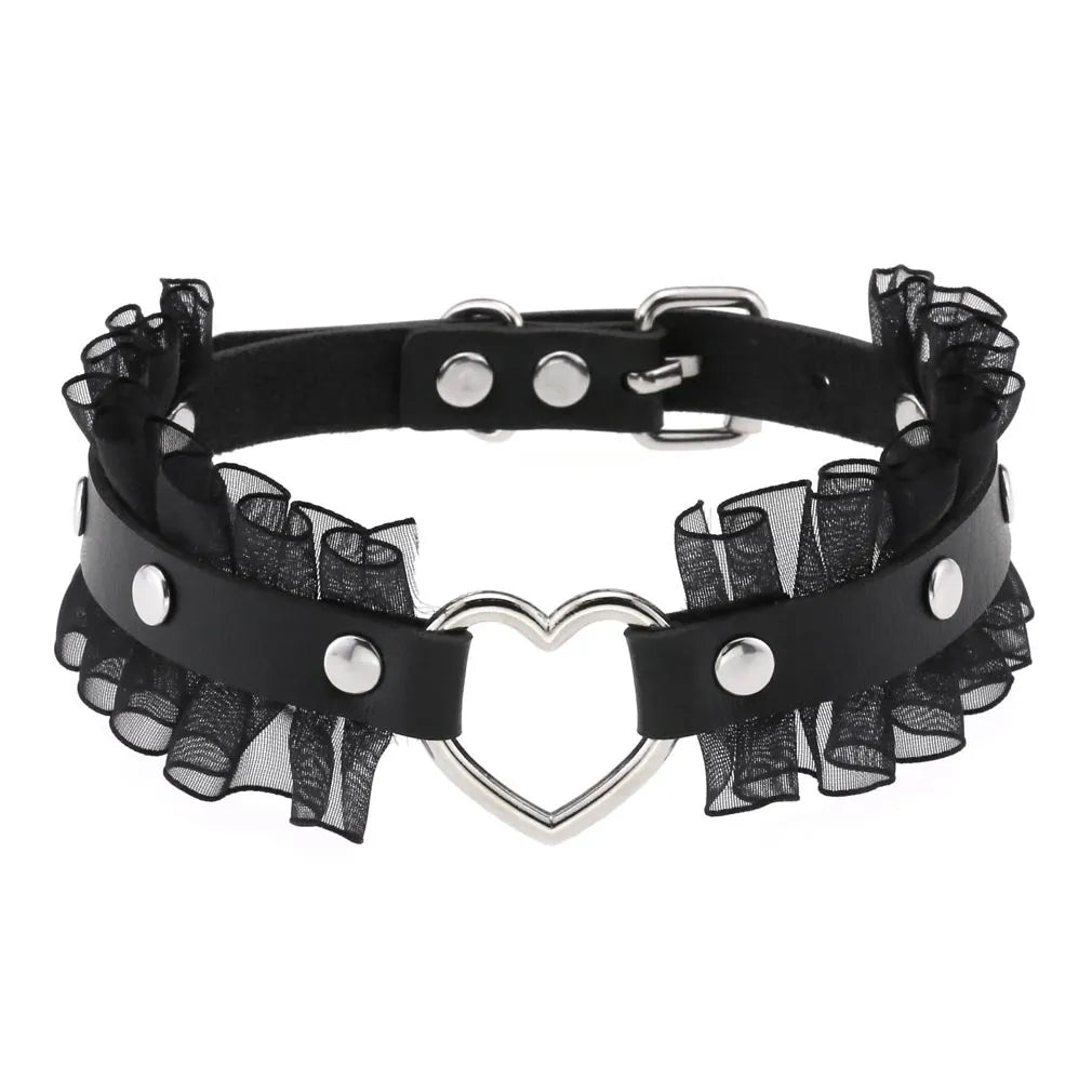 DEZI Choker Collars, Black - Collars - Twisted Jezebel