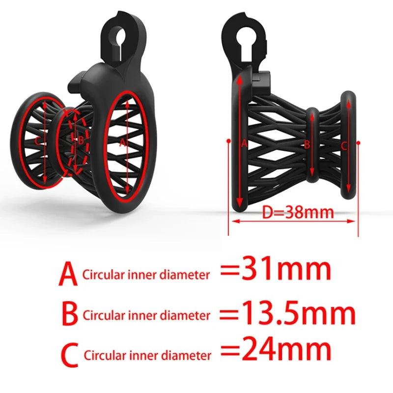 Girdle Negative Chastity Cage ABS Version - Chastity Cages - Twisted Jezebel