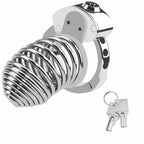 Adjustable Spiraled Cock Cage - Chastity Cages - Twisted Jezebel
