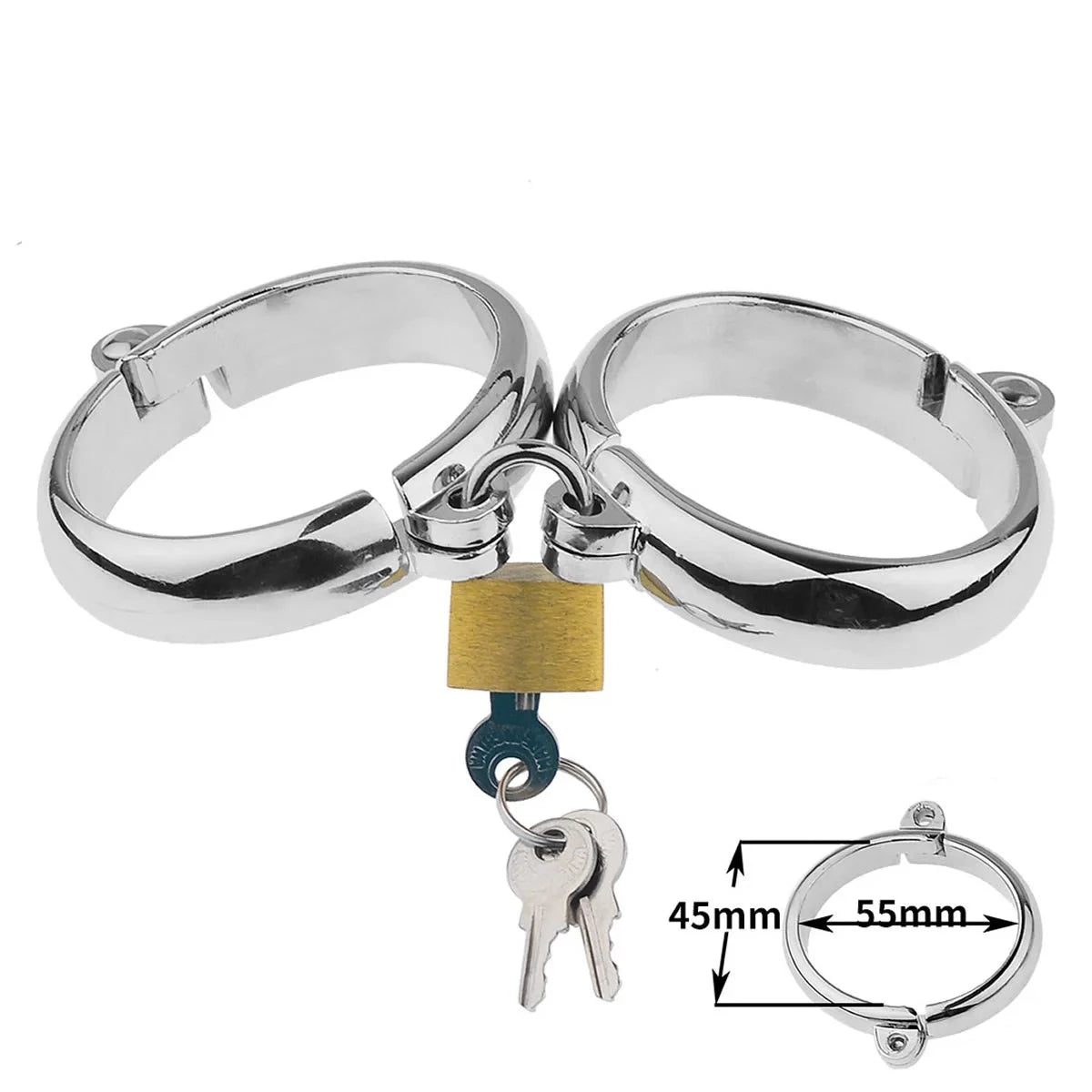 Stainless Steal Cuffs - Handcuffs - Twisted Jezebel