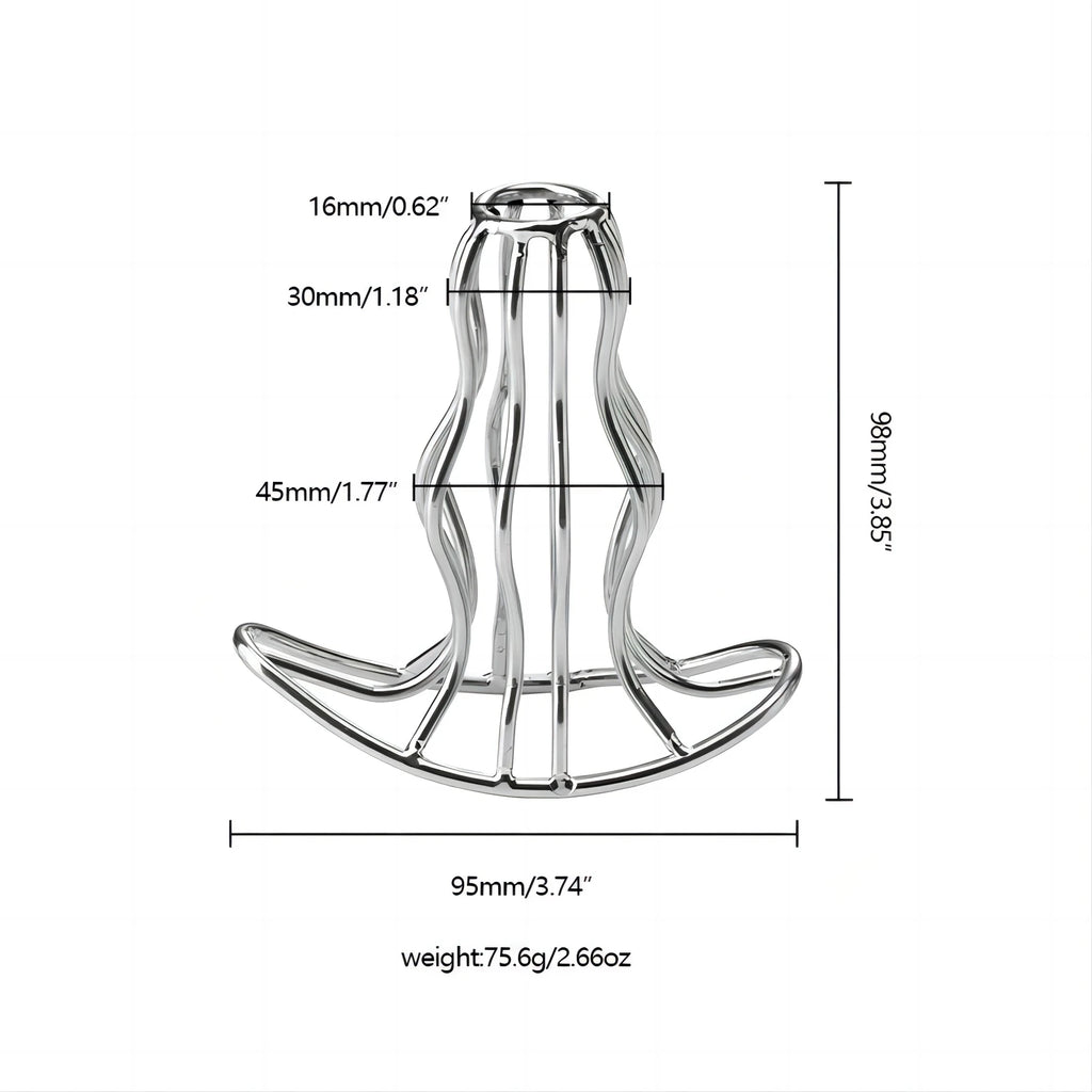 Stainless Steel Hole Stretcher - Anal Toy - Twisted Jezebel