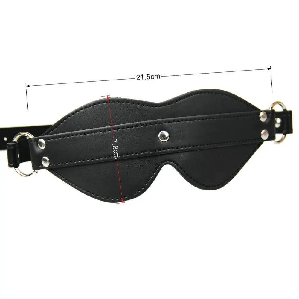 J Rue Synth Leather Blindfolds