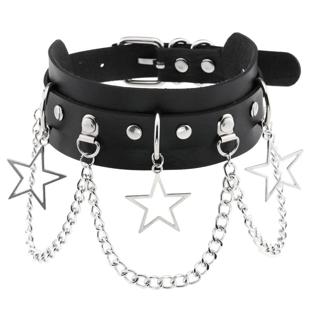 DEZI Choker Collars, Black - Collars - Twisted Jezebel