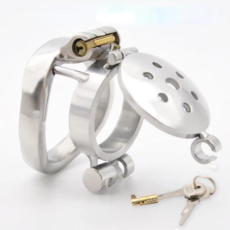 Stainless Steel Sub Hatch Chastity Cage