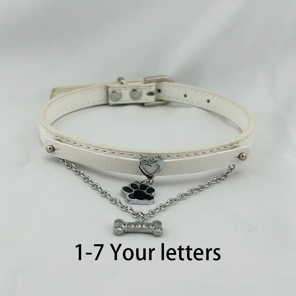 Personalized Rhinestone Puppy Collar