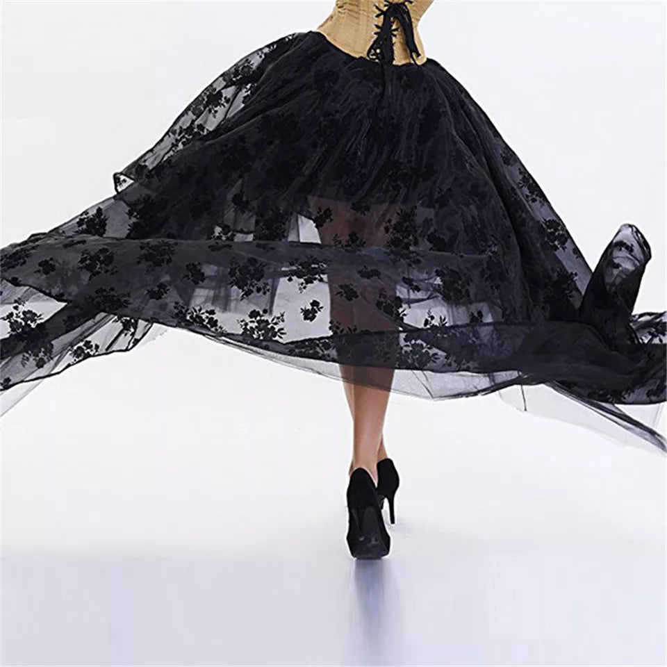 Gothic Maxi Skirt S-6XL - Skirt - Twisted Jezebel