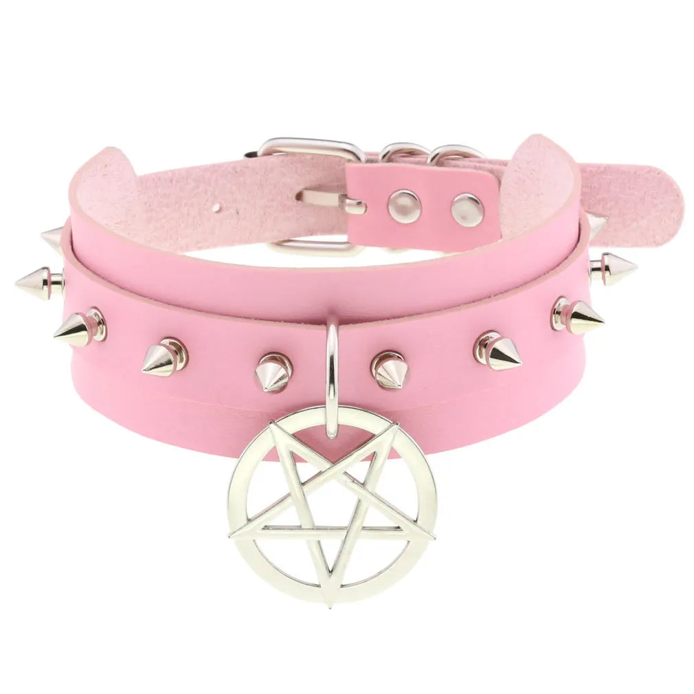 DEZI Choke Collars, Pink Sissy - Collars - Twisted Jezebel