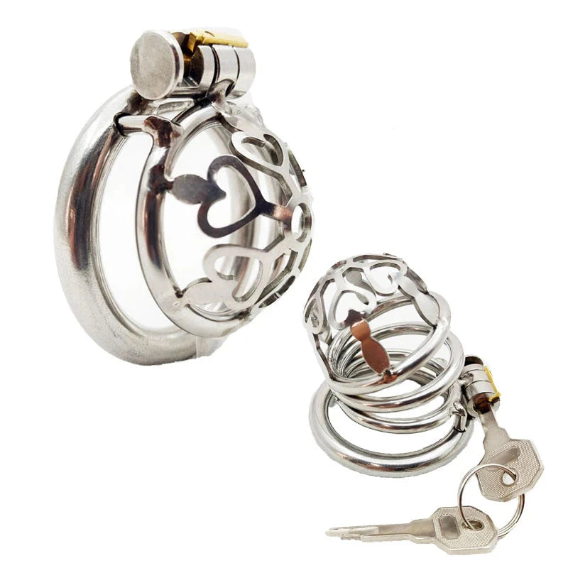 Steel Hearts Chastity Cage