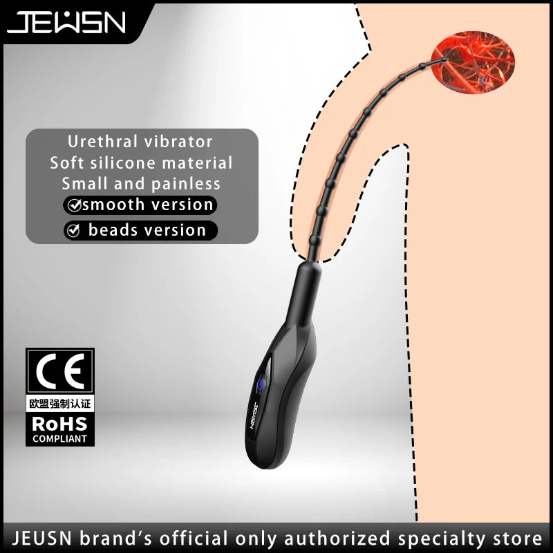 JEUSN Soft Silicone Urethral Vibrator