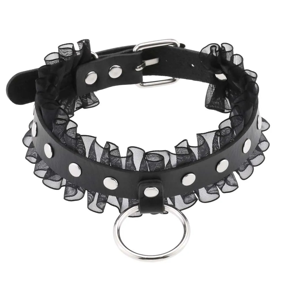 DEZI Choker Collars, Black - Collars - Twisted Jezebel