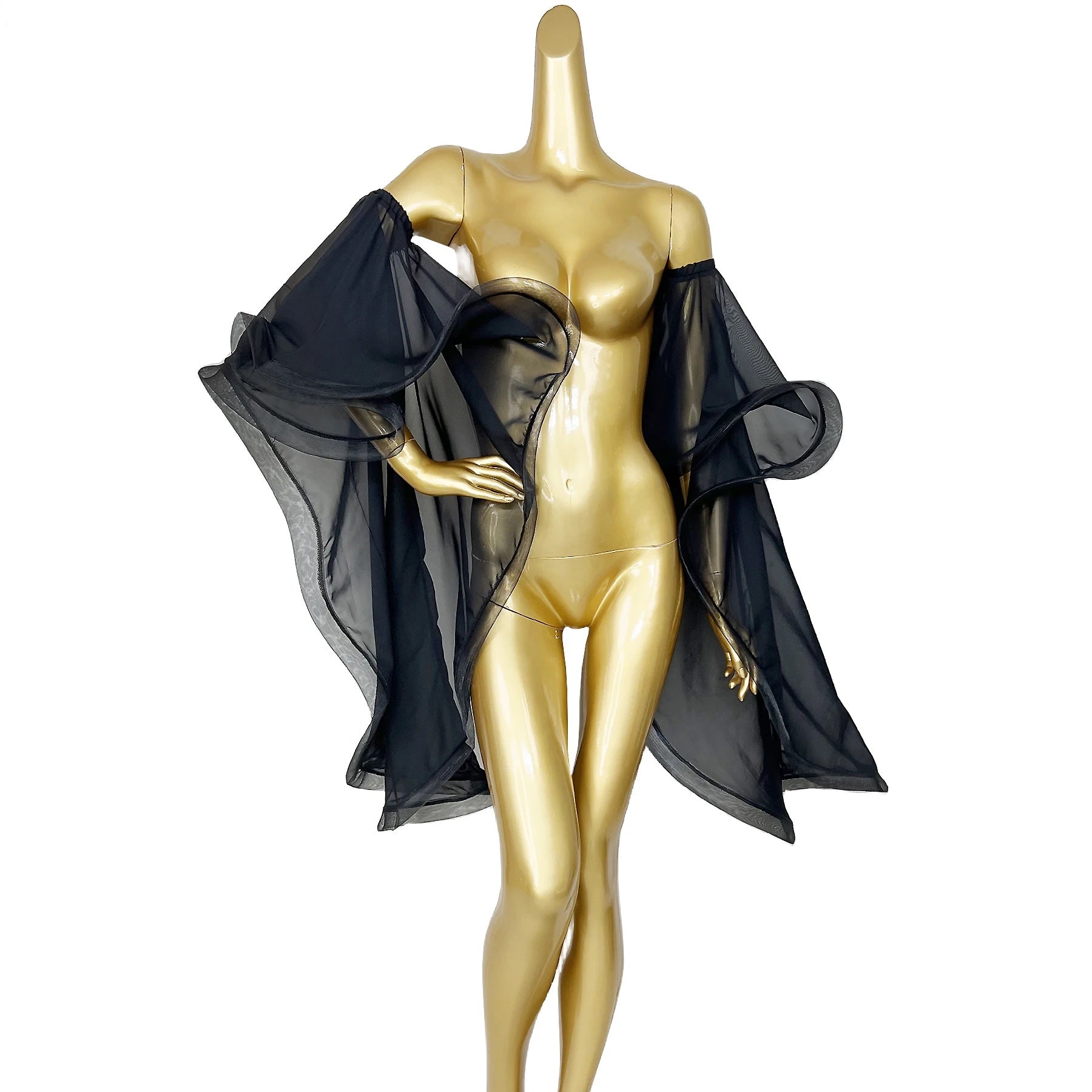 BoomGlam Sissy Chiffon Dancing Sleeves - Lingerie - Twisted Jezebel