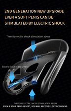 JEUSN Electric Shock Chastity Cage