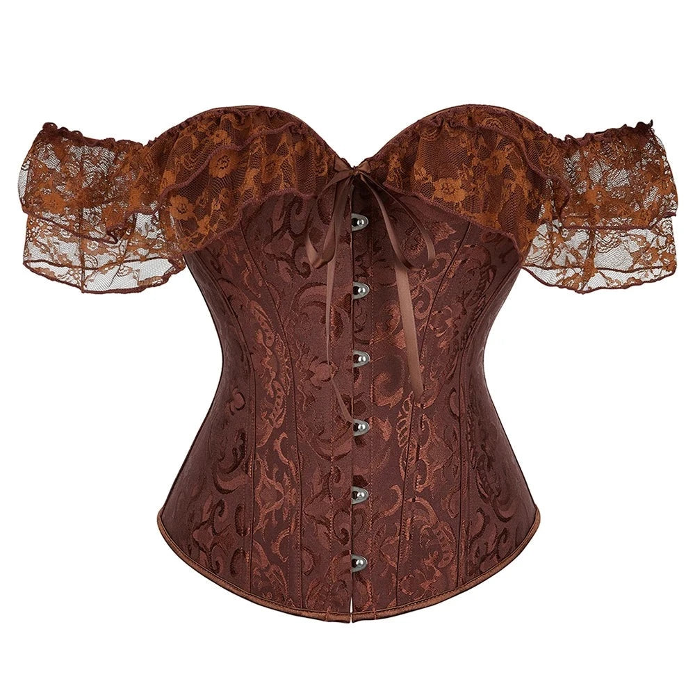 BoomGlam Sheer Sleeve Bustier II - Corset - Twisted Jezebel