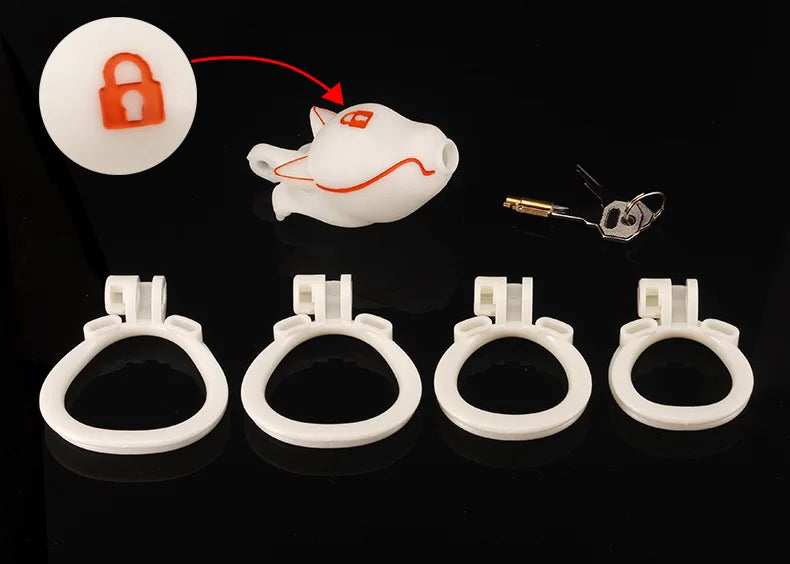 Locked Dog Pup Chastity Cage
