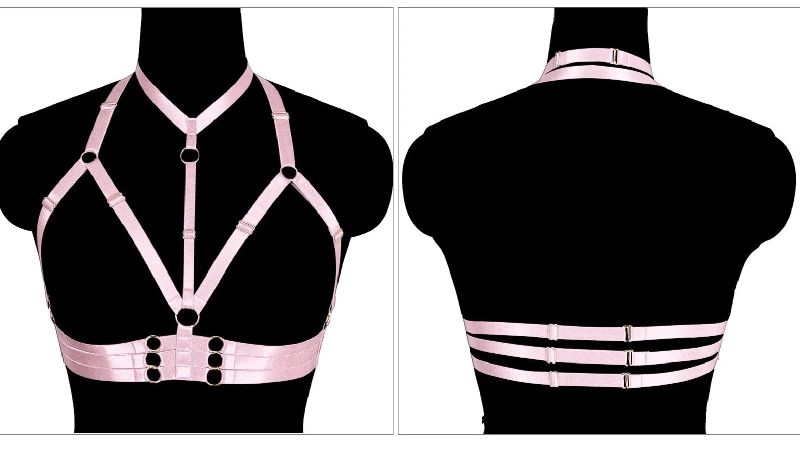 NUVO 5-Strap Sissy Harness - Lingerie - Twisted Jezebel