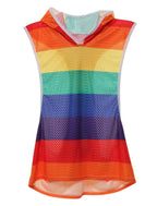 Rainbow Bright Hooded Tank & Shorts - Romper - Twisted Jezebel