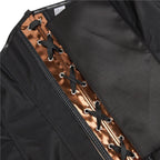Steamsissy Synth Leather Shimmering Bustier