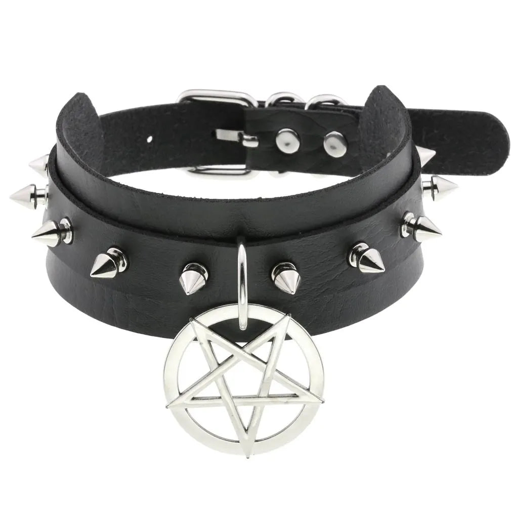 DEZI Choker Collars, Black - Collars - Twisted Jezebel