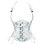 Steamsissy Synth Leather Shimmering Bustier