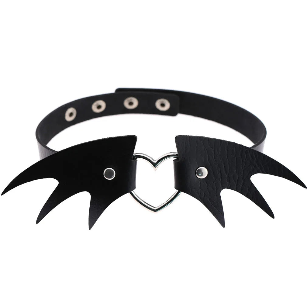 Dark Heart Chokers - Collars - Twisted Jezebel