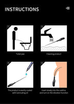 JEUSN Soft Silicone Urethral Vibrator